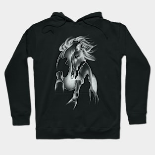 Bucking Horse Dancing in an Abstract Way Hoodie